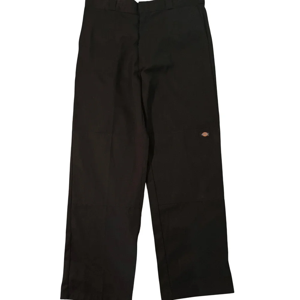 Dickies Men's 85283 Loose Fit Double Knee Cell Phone Pocket Blk Work Pants 38x34